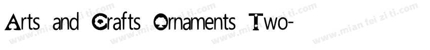 Arts and Crafts Ornaments Two字体转换
